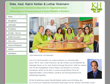 Tablet Screenshot of praxis-klaubert.de